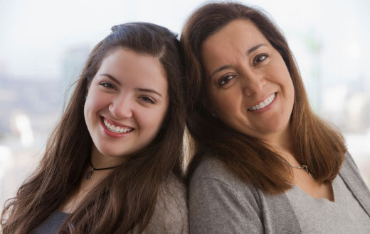 mother-daughter portrait